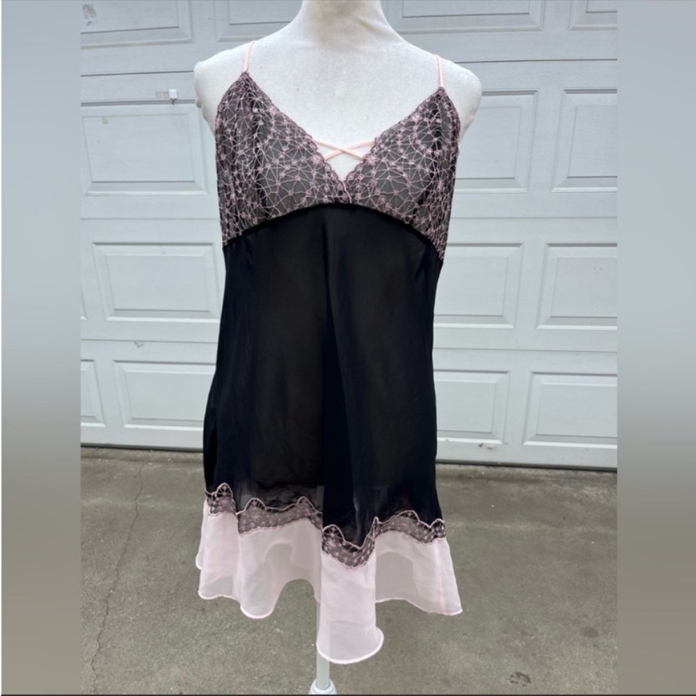 Fantasies by Morgan Taylor Nightgown/ Slip Dress Lingerie L